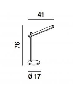 Perenz 6646B RULER Lampada da tavolo led bianco 2