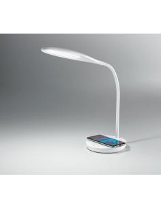 Perenz 6722B EGO Lampada da tavolo LED con caricabatterie wireless Bianco