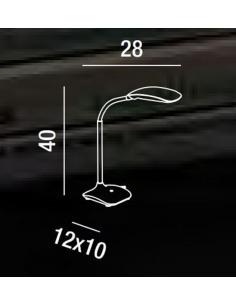 Perenz 6312B FLEX Lampada da scrivania flessibile LED Bianco 2
