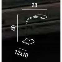 Perenz 6312B FLEX Lampada da scrivania flessibile LED Bianco