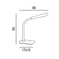 Perenz 6872N PALETTE Lampada da scrivania orientabile LED Nero