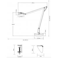 Trio Lighting 527920101 AMSTERDAM Table lamp LED White