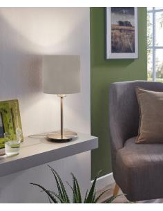 Eglo 31595 PASTERI Lampada da tavolo E27 tessuto tortora 2