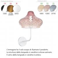 Top Light 1191OS/AT-AM DRESS Lampada da parete vetro ambra