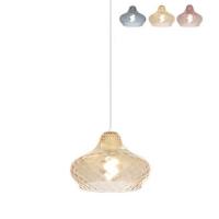 Top Light 1191CR/SP-AM DRESS Pendant lamp amber small glass