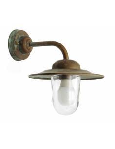Lantern Brass And Antique Copper, Clear Glass