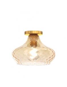 Top Light 1191OS/PL1-AM Dress Ceiling lamp with brass base and amber glass
