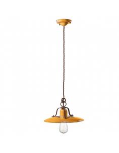Ferroluce C1442VIG Country Suspension lamp Vintage Yellow