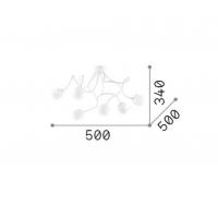 Ideal Lux OCTOPUS PL6 COLOR Ceiling lamp 6 lights multicolor