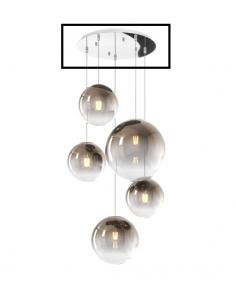 Top Light R40T5CR Rosone D.40 5 fori Cromo 2