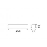 Ideal Lux 163550 Andromeda AP2 Lampada da parete per esterni Caffè