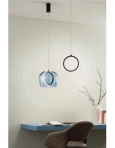 ONDALUCE SO.PINTA/ORO Suspension lamp 1 light for interiors Gold