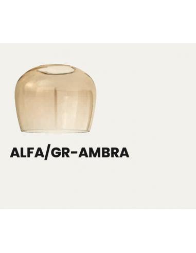 ONDALUCE ALFA/GR-AMBRA Vetro per lampadario a sospensione PINTA