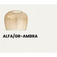 ONDALUCE ALFA/GR-AMBRA Vetro per lampadario a sospensione PINTA