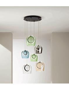 Ondaluce SO.PINTA/6-NERO Pinta Suspension Lamp 6 lights black 2