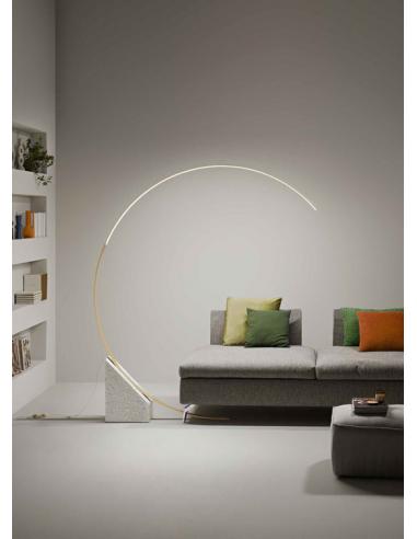Ondaluce PT.RUNE/ORO Rune floor lamp LED Gold