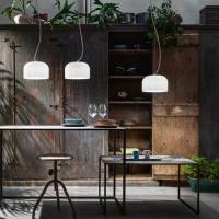 Giarnieri BELL.S.BI.INC Bell Lampada sospensione campana vetro led bianca