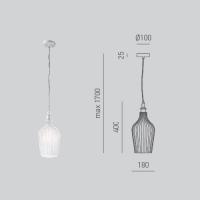 GEA Luce CLEOFE S/12 B Pendant Lamp White