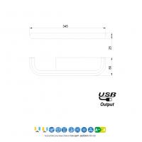 MANTRA 6871 Tenerife USB LED Wall Lamp 4000K White