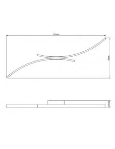 VIVIDA INTERNATIONAL 0097.20.NE WN Hyperbola Lampada da soffitto LED Nero 2