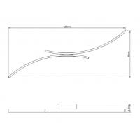 Vivida International 0097.20.BI WN Hyperbola Ceiling lamp LED White