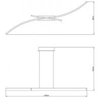 Vivida International 0097.30.SA WN Lampada a sospensione LED Sabbia