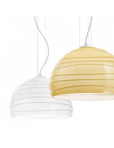 Giarnieri ASTER L.AM.INC Lampada a sospensione grande Ambra incamiciato