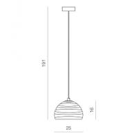 Giarnieri ASTER S ES Small glass pendant lamp