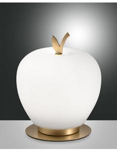 Fabas Luce 3762-30-102 WENDY Table lamp White Apple brass base