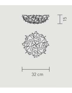 Slamp VEL78PLF0001W Veli MINI Lampada da Parete/Soffitto Opal 2