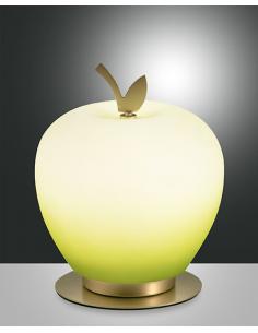 Fabas Luce 3762-30-155 WENDY Table lamp Green Apple brass details