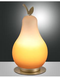 Fabas 3763-30-170 WILMA Table lamp Amber Pear Brass details