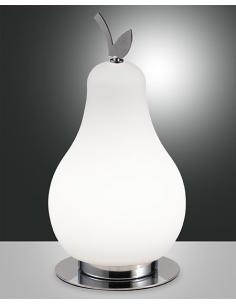 Fabas 3763-30-138 WILMA Table lamp White Pear chrome details
