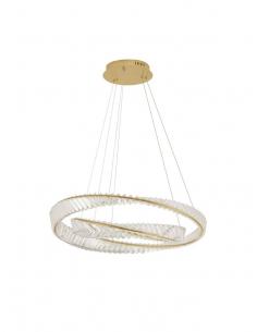 NOVA LUCE 9333063 Aurelia Suspension lamp LED Gold Crystal