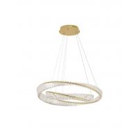 NOVA LUCE 9333063 Aurelia Suspension lamp LED Gold Crystal