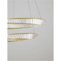 NOVA LUCE 9333063 Aurelia Suspension lamp LED Gold Crystal