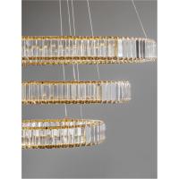 NOVA LUCE 9333069 Aurelia Gold Crystal LED suspension chandelier