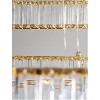 NOVA LUCE 9333069 Aurelia Gold Crystal LED suspension chandelier
