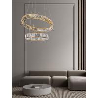 NOVA LUCE 9333077 Aurelia Gold Crystal LED suspension chandelier