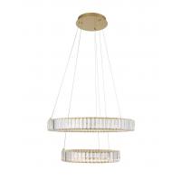 NOVA LUCE 9333077 Aurelia Lampadario a sospensione LED Oro Cristallo