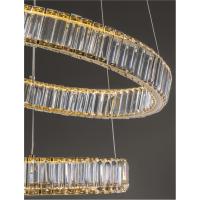 NOVA LUCE 9333077 Aurelia Gold Crystal LED suspension chandelier