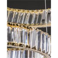 NOVA LUCE 9333077 Aurelia Gold Crystal LED suspension chandelier