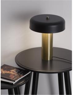 NOVA LUCE 9043300 Pandora LED table lamp Black Gold