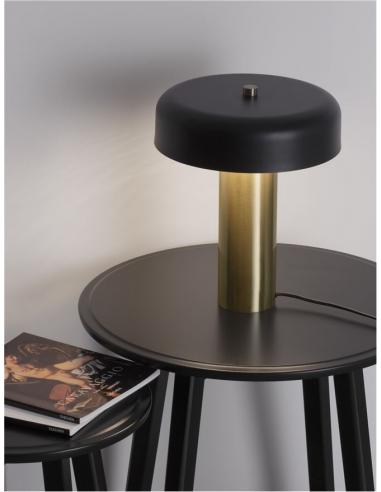 NOVA LUCE 9043300 Pandora LED table lamp Black Gold