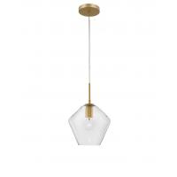 NOVA LUCE 9426731 Prisma Lampada a sospensione E27 Oro Vetro trasparente