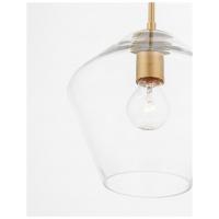 NOVA LUCE 9426732 Prisma Lampada a sospensione E27 Oro Vetro trasparente