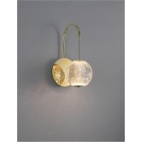 NOVA LUCE 9695100 Brillante Lampada da parete Led Oro Vetro trasparente