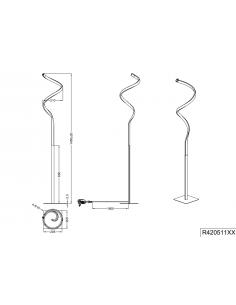 Trio Lighting R42051131 COURSE White LED indoor floor lamp 2