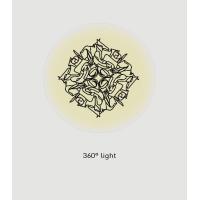 Slamp VEL78PLF0002N Veli Medium Lampada da Soffitto/Parete Charcoal