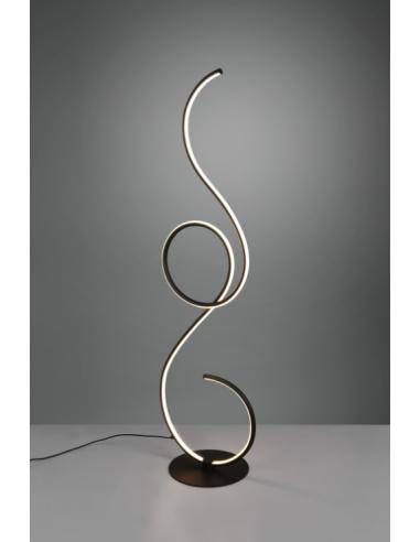 Trio Lighting 423410132 JIVE Lampada terra LED acciaio Nero opaco